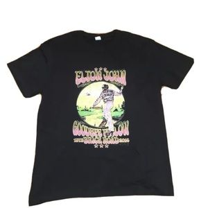 Elton John Concert Rock T Shirt Sz Large Goodbye Yellow Brick Road 2014 Tour